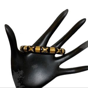 Replica Collection 22k Gold Plated Hinge Bangle